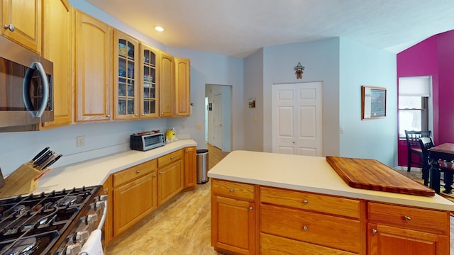 kitchen with appliances with stainless steel finishes