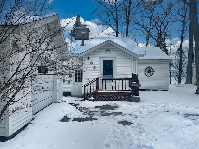 view of front of home