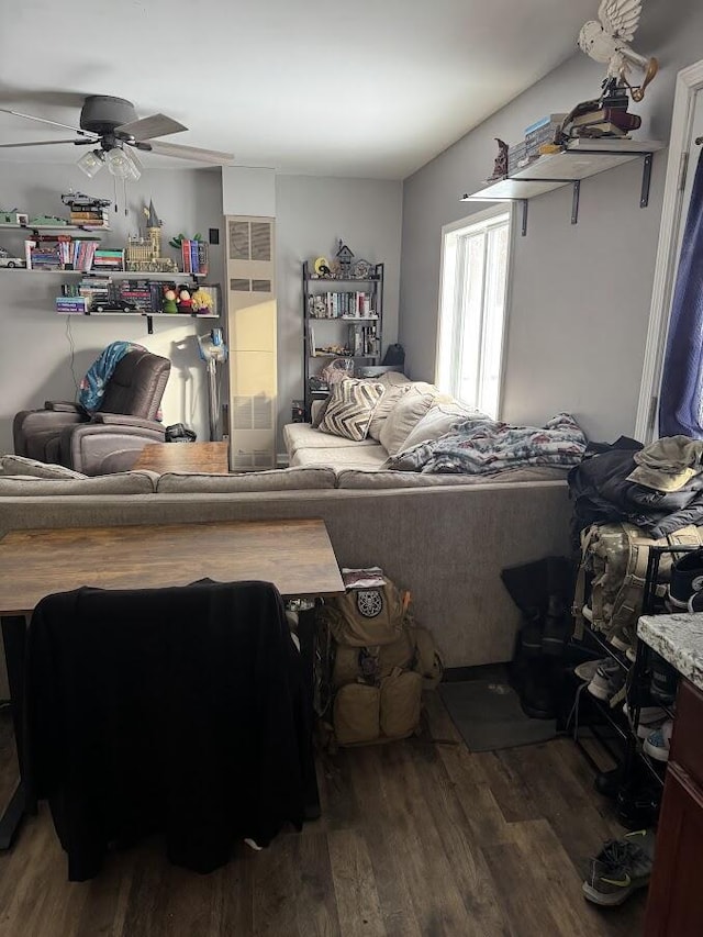 bedroom with hardwood / wood-style floors