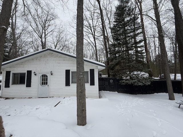 view of front of home