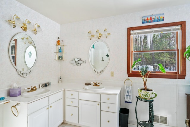 bathroom featuring vanity