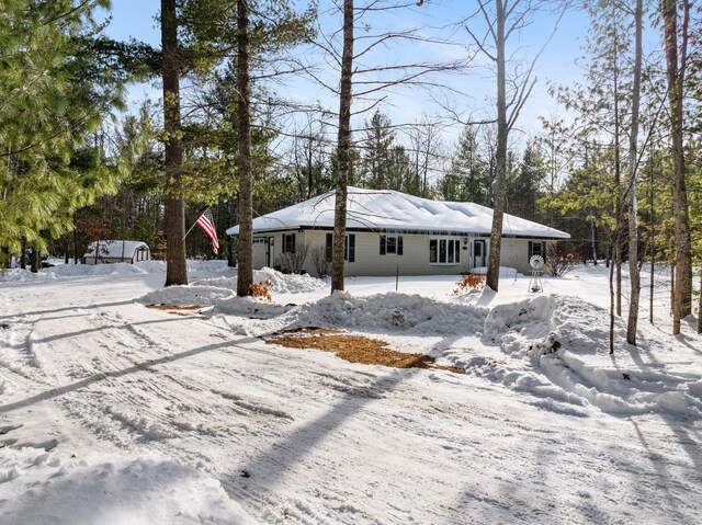 view of front of home