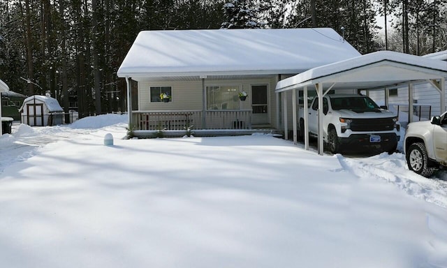 view of front facade with covered porch