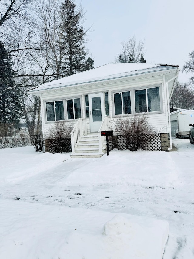 view of front of home