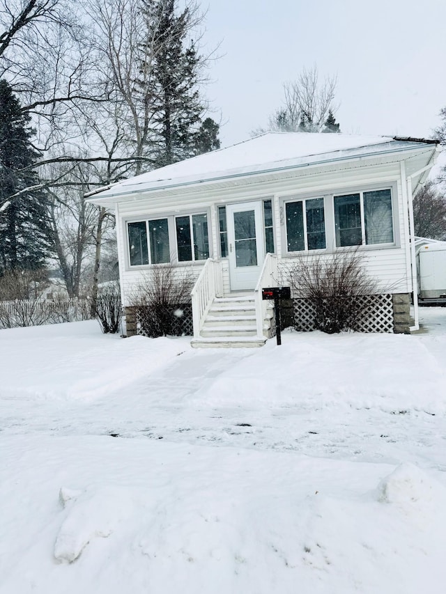 view of front of home