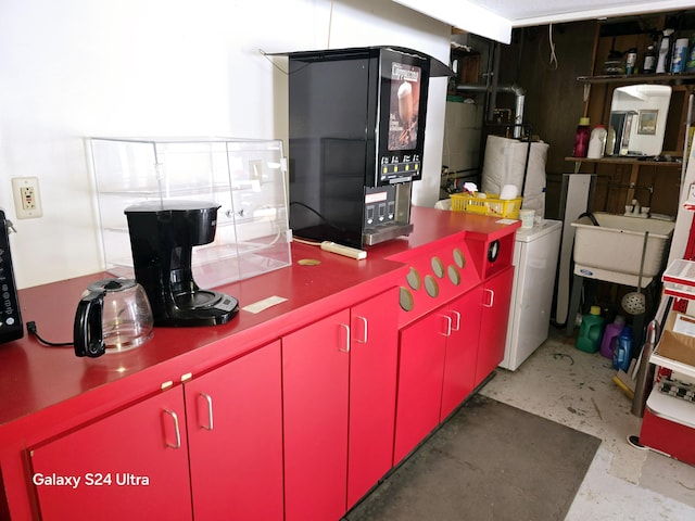 interior space with sink