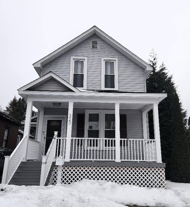 view of front of house featuring a porch