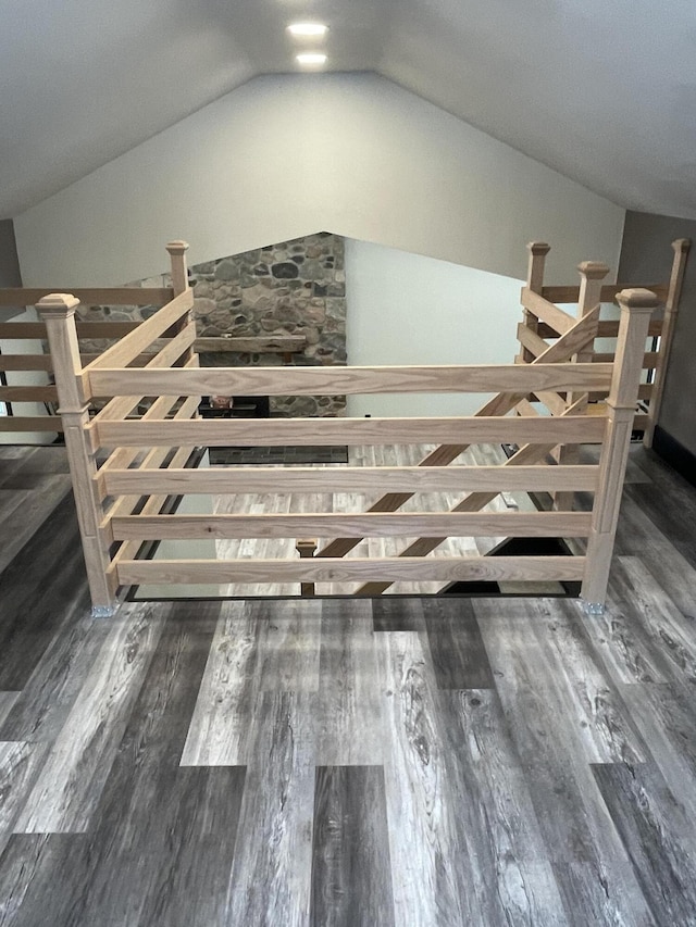 interior space featuring wood-type flooring