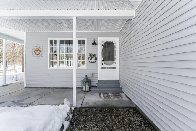 view of entrance to property