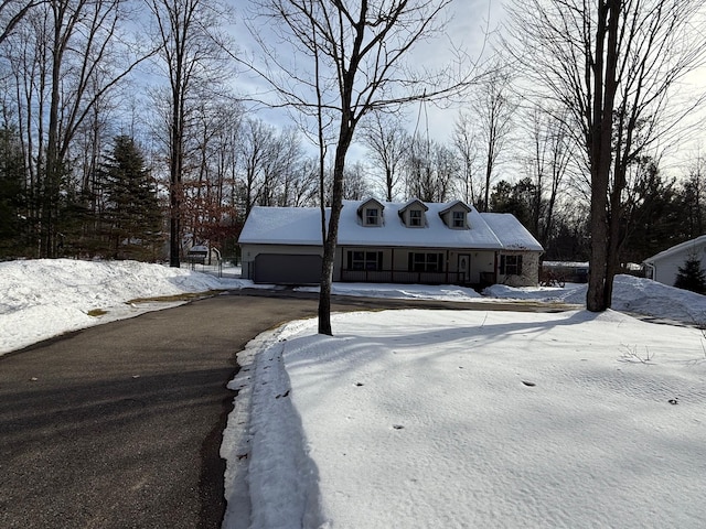 view of front facade with an attached garage