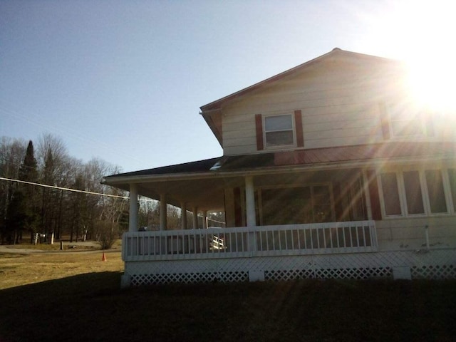 view of rear view of property