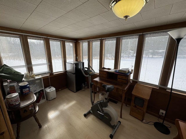 sunroom with a healthy amount of sunlight