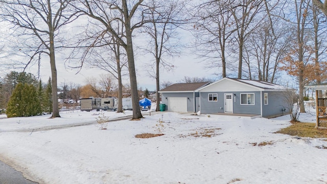 view of front of house with an attached garage