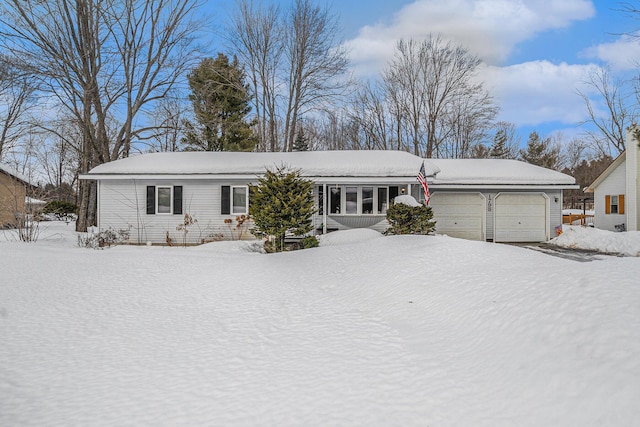 ranch-style home with an attached garage