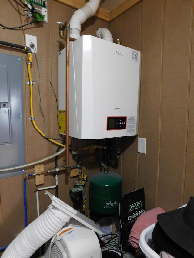 utilities featuring tankless water heater