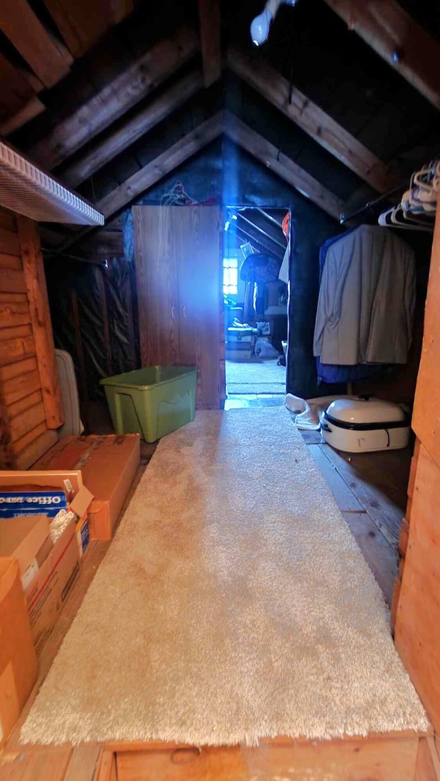 view of attic