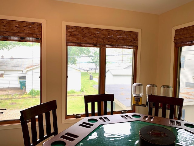 dining area with a healthy amount of sunlight