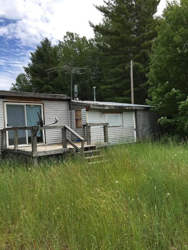 exterior space with a deck