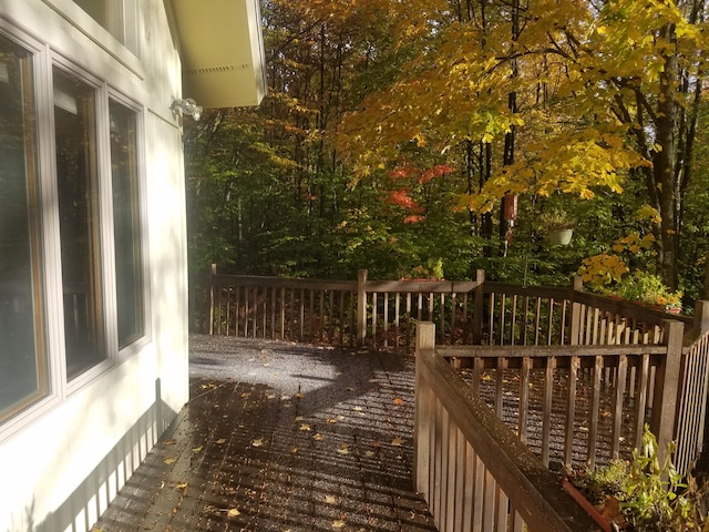 view of wooden terrace