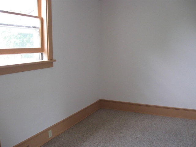 view of carpeted empty room