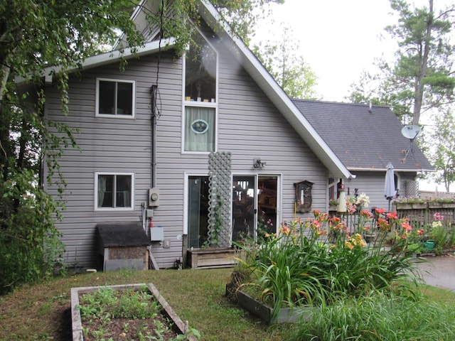 view of rear view of property