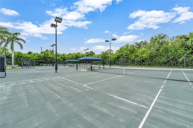 view of tennis court