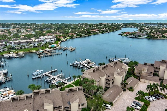 1875 Bay Rd Unit 215H, Vero Beach, FL 32963 - aerial view of residential area with a nearby body of water and a marina