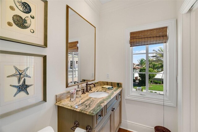1507 Ocean Dr Unit 5, Vero Beach, FL 32963 - half bathroom with vanity and toilet