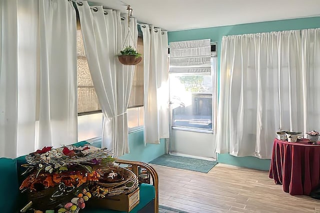 bedroom featuring hardwood / wood-style flooring