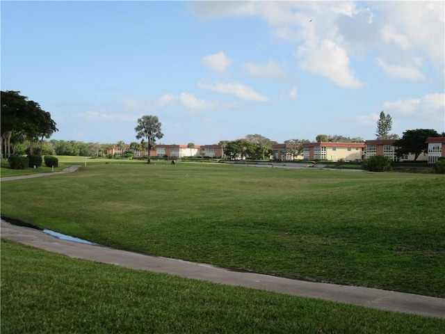 surrounding community featuring a lawn