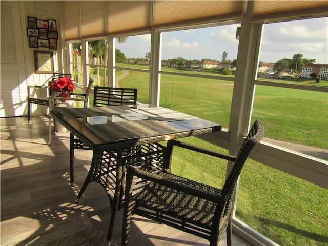 view of sunroom / solarium