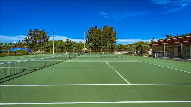 view of tennis court