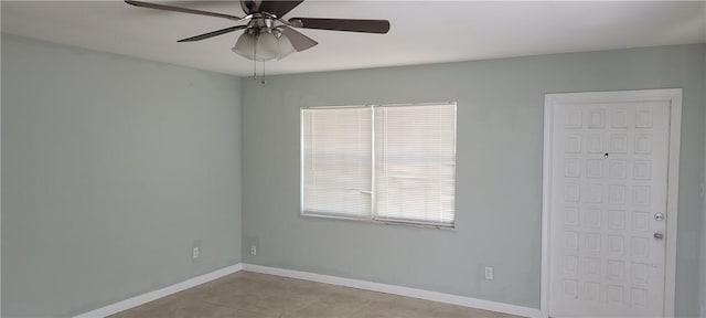 412 7th Rd SW, Vero Beach, FL 32962 - unfurnished room featuring a ceiling fan, baseboards, and tile patterned flooring