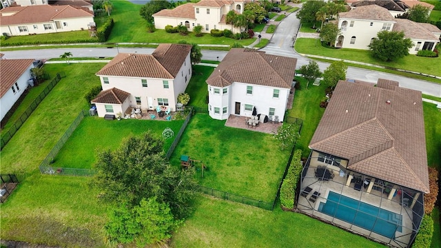 1782 Berkshire Cir SW, Vero Beach, FL 32968 - aerial view of residential area with a pool area