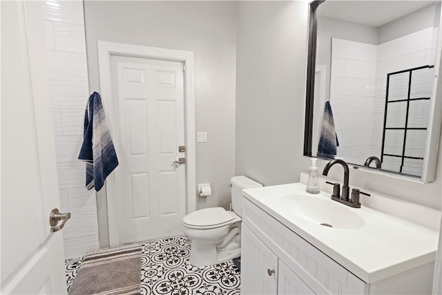 1782 Berkshire Cir SW, Vero Beach, FL 32968 - bathroom featuring vanity and tile patterned floors