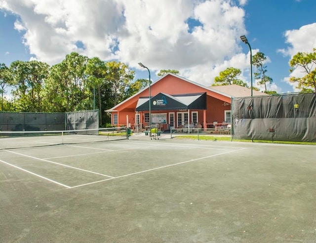 view of tennis court