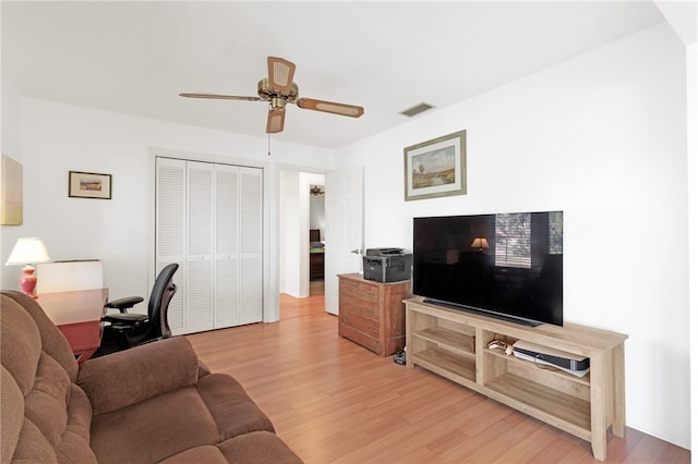 living room featuring hardwood / wood-style flooring