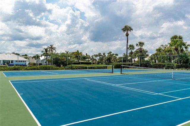 view of sport court featuring basketball court