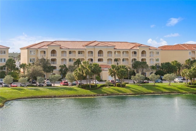 view of property featuring a water view