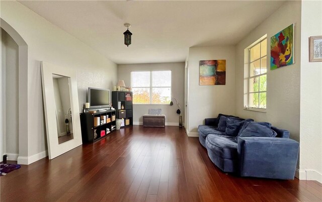 staircase featuring hardwood / wood-style flooring