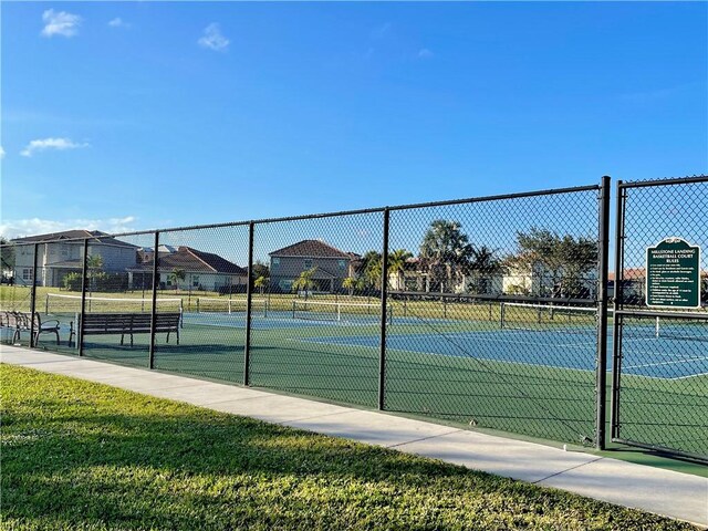 view of tennis court