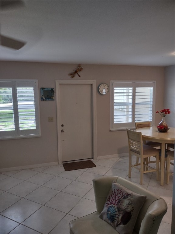 tiled entrance foyer with plenty of natural light