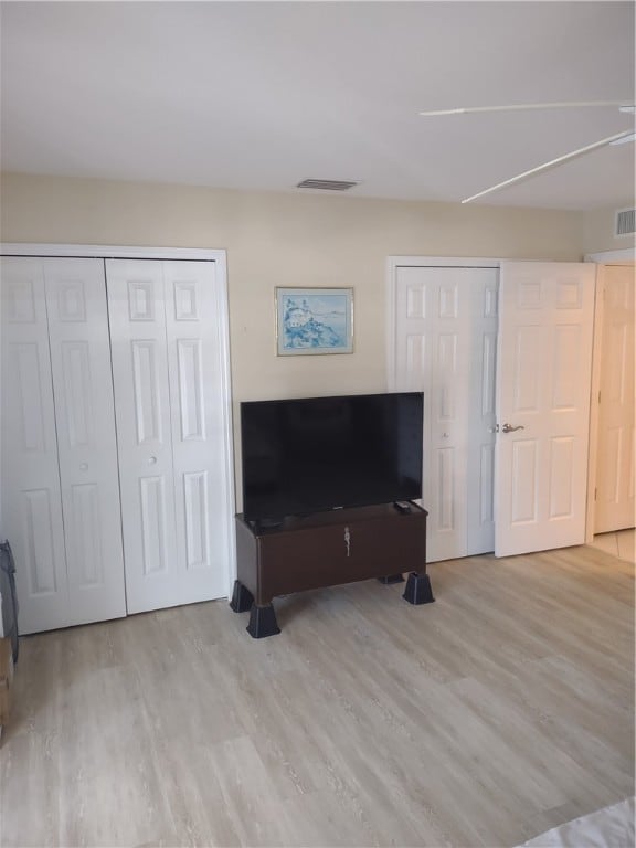 living room featuring light hardwood / wood-style flooring