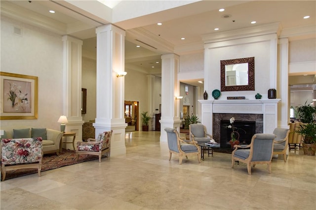1510 Oak Harbor Blvd Unit 102, Vero Beach, FL 32967 - lobby featuring ornamental molding and recessed lighting
