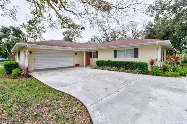 ranch-style house with a garage