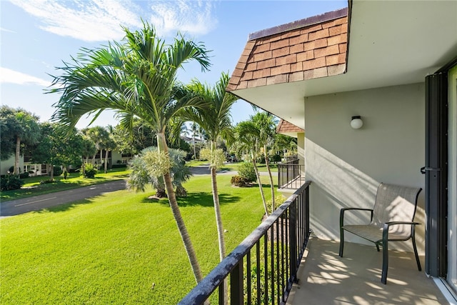 view of balcony