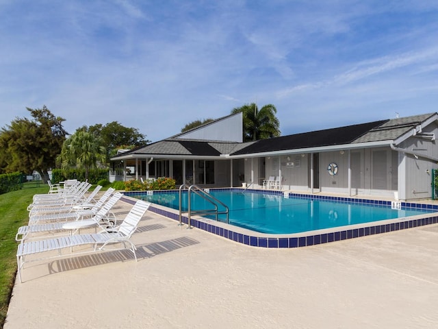 view of pool with a patio