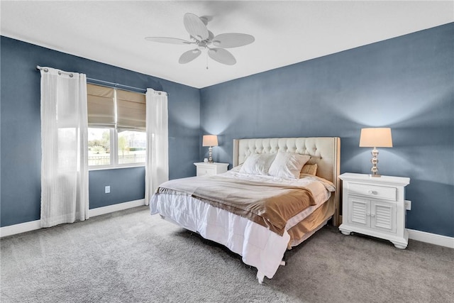 765 Fortunella Cir SW, Vero Beach, FL 32968 - carpeted bedroom with baseboards and a ceiling fan
