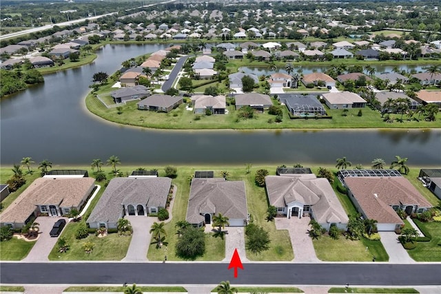 765 Fortunella Cir SW, Vero Beach, FL 32968 - aerial overview of property's location featuring nearby suburban area and a large body of water