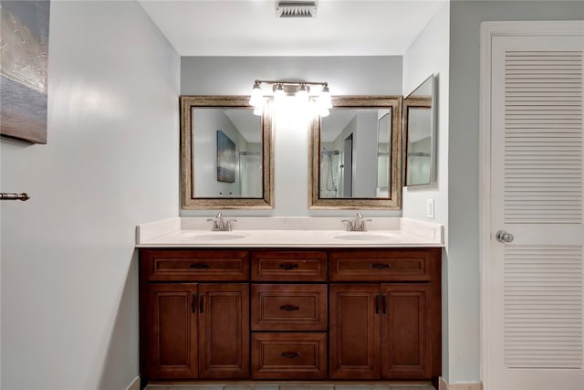 bathroom featuring vanity